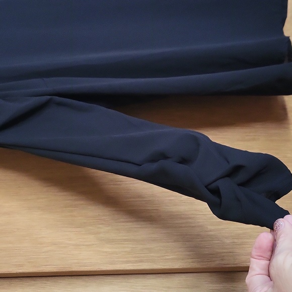 Who What Wear black chiffon style puff pleated long sleeve blouse. Med - Picture 9 of 14